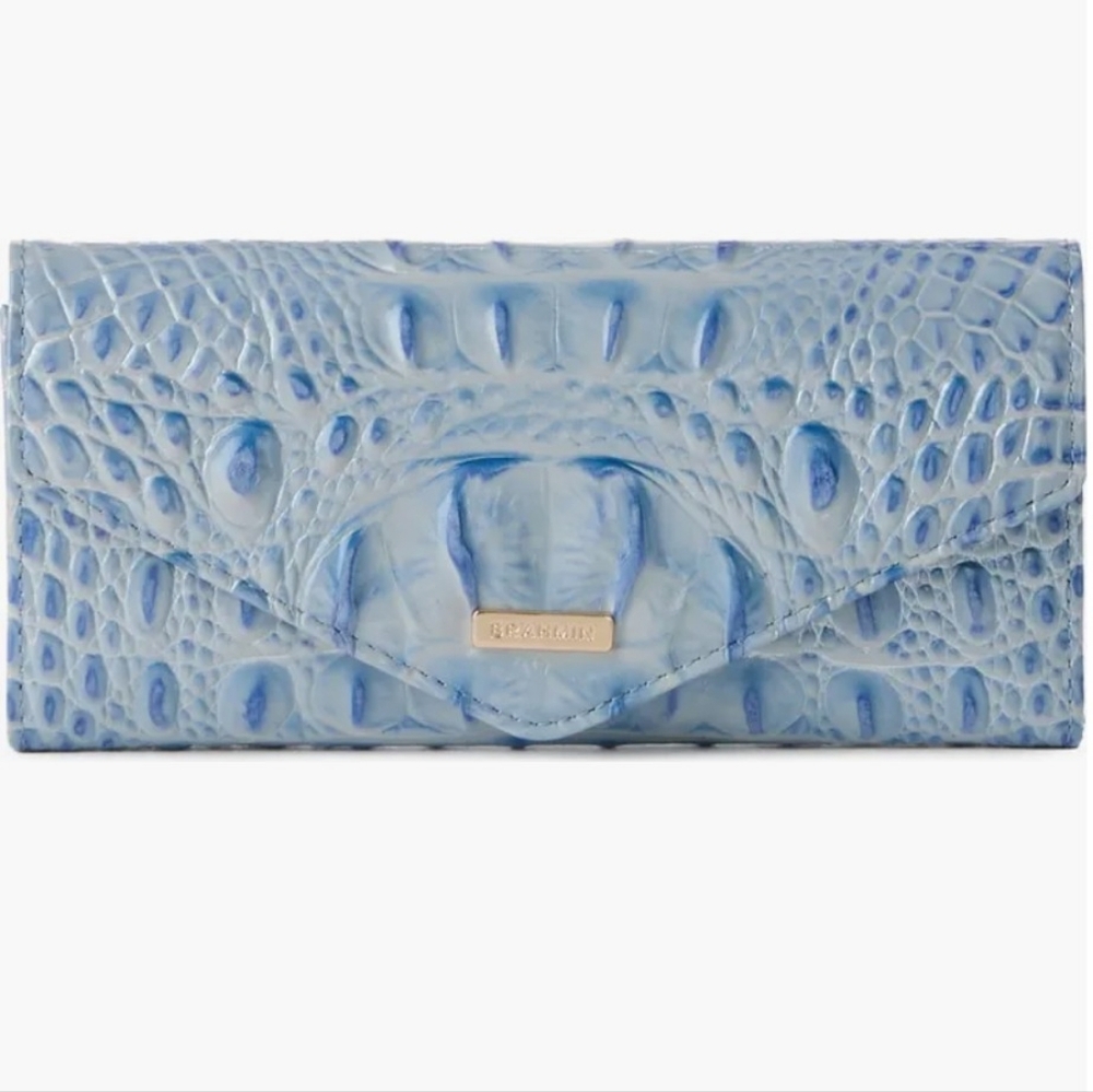 Veronica Croc Embossed Leather Wallet - Picture 3 of 6